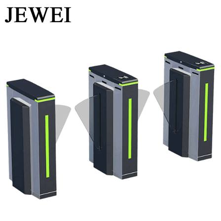 Industrial Touchless Optical Swing Barrier Gate - IC Card Access Control Security System for Factory Gate Management