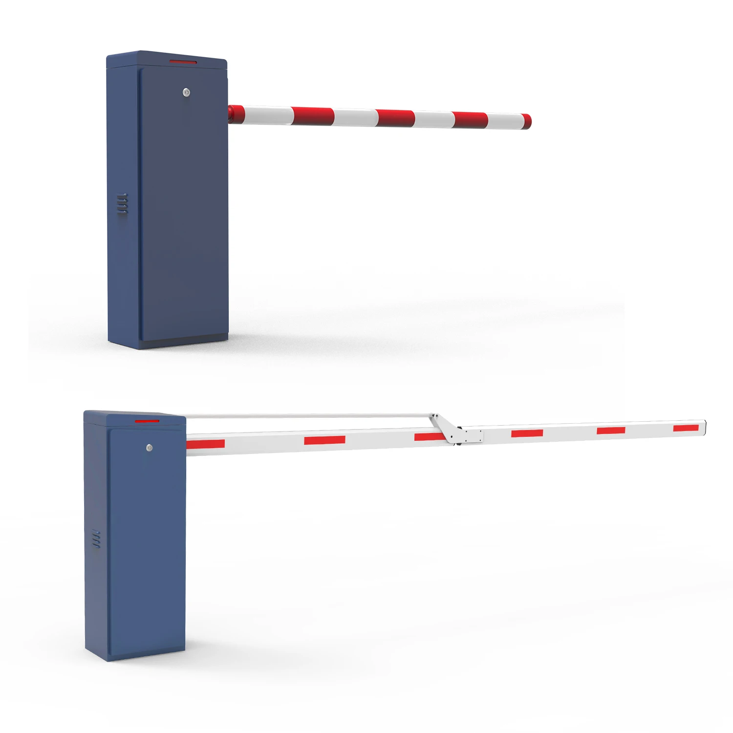 Articulated Boom Barrier Gate for Low Clearance Parking Facilities - Smart Folded Arm Vehicle Access Control & Traffic Management System