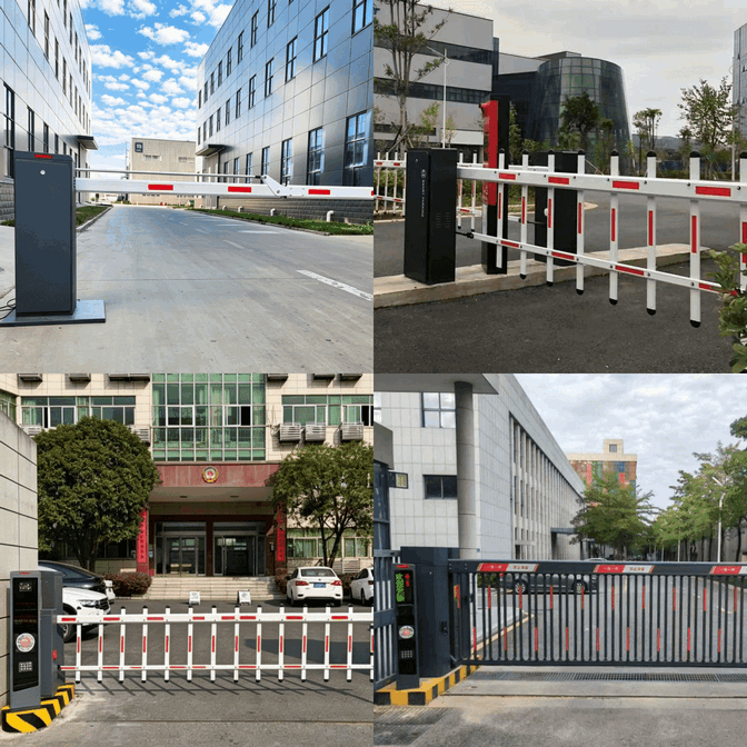 High-Visibility LED Strip Automatic Boom Barrier Gate with Low-Voltage Safety System – Enhanced Security Vehicle Access Control System