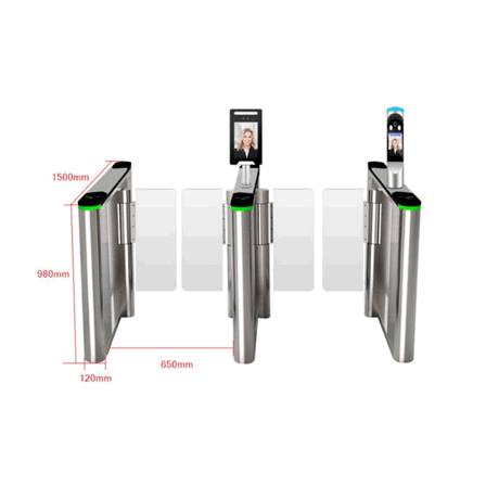 High-Speed RFID Optical Speedlane Turnstile Gate for Corporate Lobbies – Premium Entrance Control and Access Management System