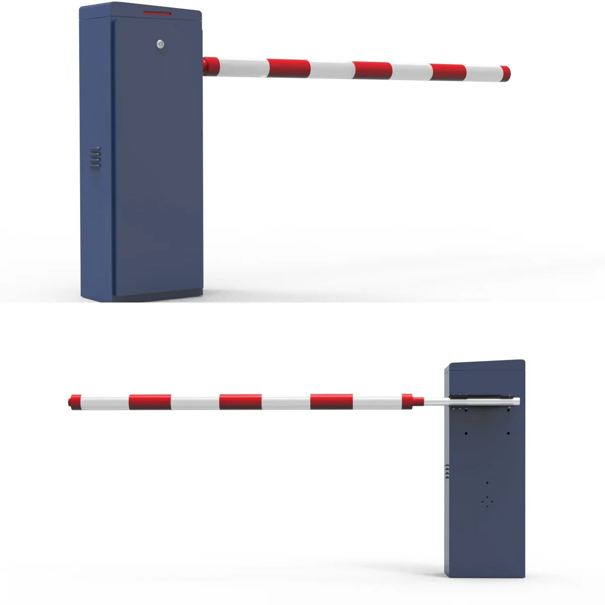 Smart Servo Motor LPR Parking Gate with LCD Screen & AI Algorithm - Motorized Vehicle Access Control & Automatic License Plate Recognition System
