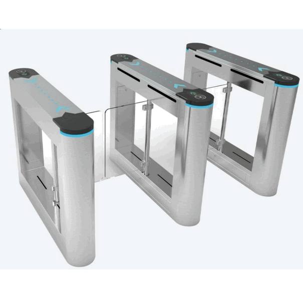 Automatic Swing Barrier Gate - AC220V High-Security System with Anti-Tailgating Sensor for Corporate Office Access Control