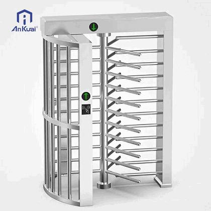 Heavy-Duty Outdoor Full-Height Automatic Turnstile Gate with Integrated RFID Access Control – Rugged Perimeter Security System for Remote and High-Security Sites