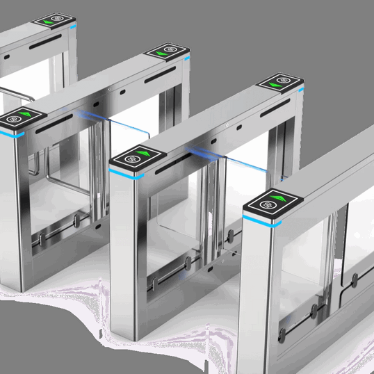 IP44 Weather-Resistant Automatic Swing Barrier Turnstile Gate with Facial Recognition – Advanced Anti-Tailgating System for Unauthorized Access Prevention