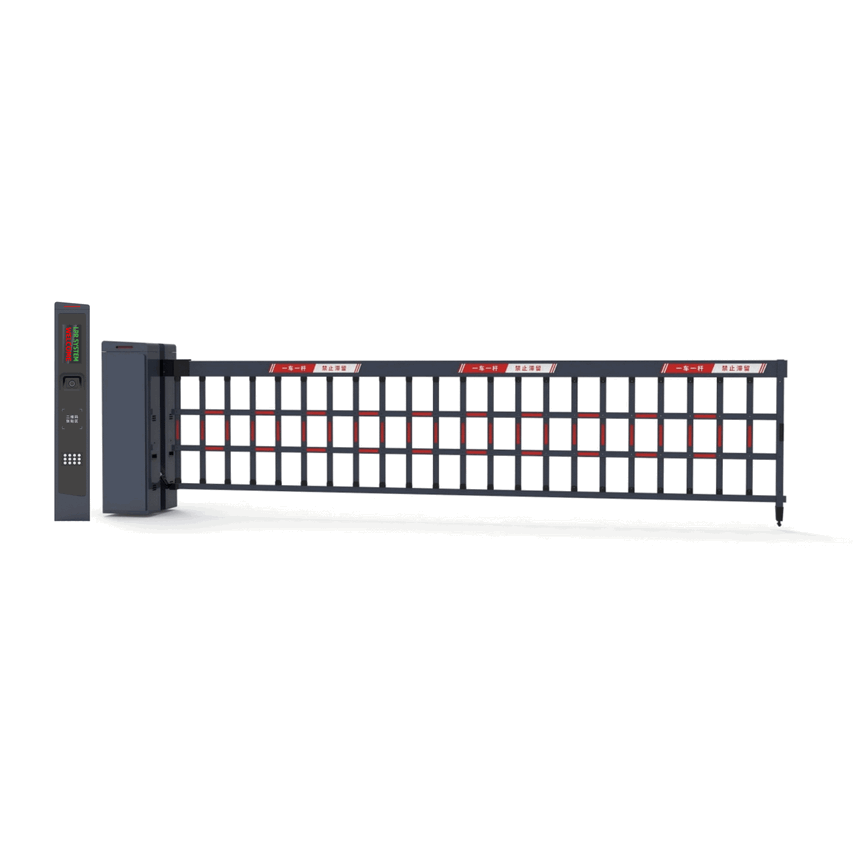 High-Security IP65 Steel LPR Parking Barrier Gate - Smart License Plate Recognition Vehicle Access Control & Boom System