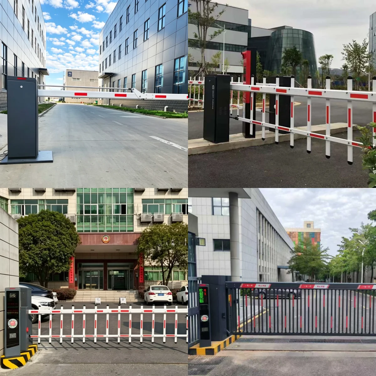 Automatic 1-6m Straight Boom Barrier Gate with RFID Access - Smart Vehicle Access Control & Traffic Management System