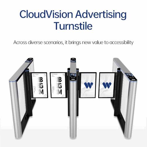 Electronic Smart Swing Barrier Turnstile Gate with Integrated Face Recognition and Smart Card Access Control System – High-Security Digital Entrance Solutions
