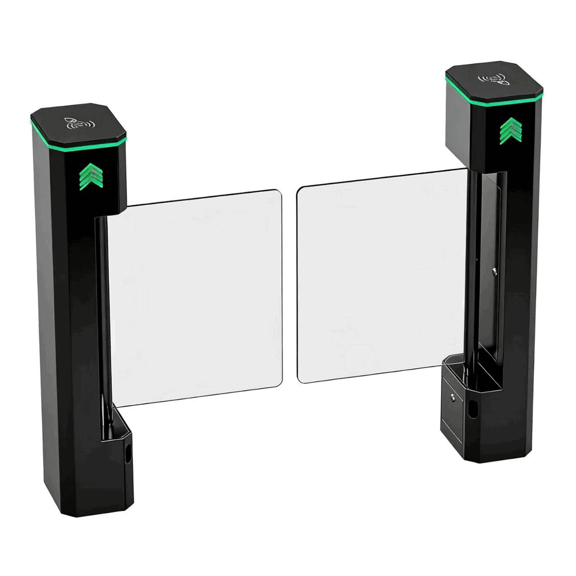 Heavy-Duty Automatic Swing Barrier Gate with Integrated Dome Camera – Security and Access Management System for Residential Construction Sites