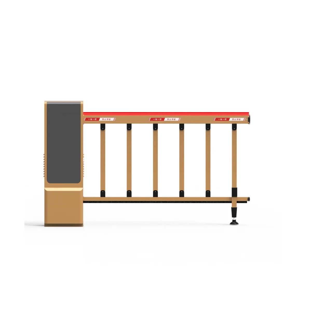 Adjustable 1-6 Meter Boom Barrier Gate for Parking Management - Smart Telescopic Arm Vehicle Access Control & Traffic Gate System