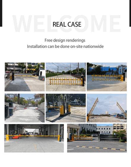 Smart Parking Automatic Boom Barrier Gate with Integrated RFID Digital Access Control System