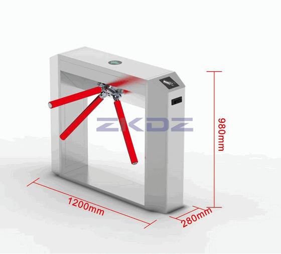 Automatic Tripod Turnstile Gate - Integrated Face Recognition & RFID Access Control System for Retail Store Entrance Management