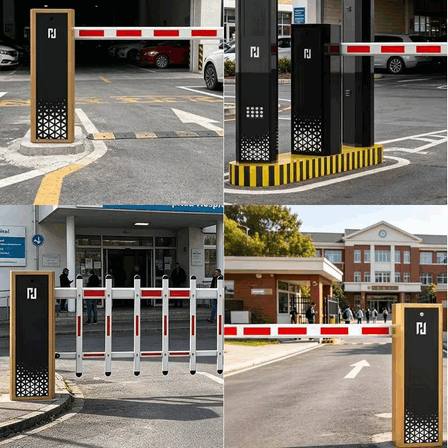 Integrated Automatic Security Boom Barrier System for Commercial Complexes – Professional Guard Post Access Control Solution