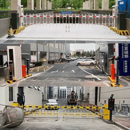 Premium Articulated Folding Arm Boom Barrier Gate for Restricted Heights – Cold-Rolled Steel Housing and 24V DC Motor System