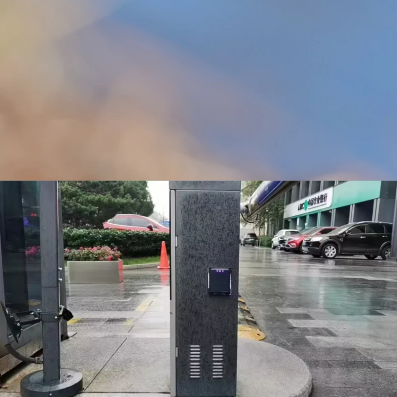 Automatic Optical Flap Barrier Gate - Motorized Touchless Access Control System with IC Card Reader for Secure Entry