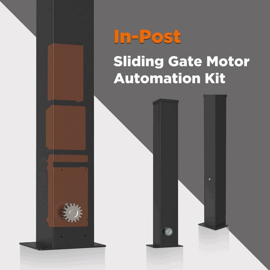 300kg Industrial In-Post Automatic Sliding Gate Motor Kit – Heavy-Duty Electric Gate Opener System for Warehouses and Factories Perimeter Access Control
