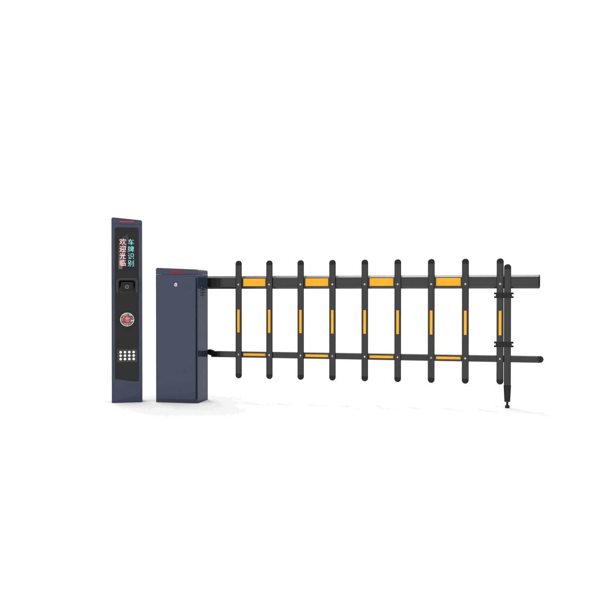 6m Telescopic Smart Boom Barrier Gate with Security Remote Control - Adjustable Long Arm Vehicle Access Control System