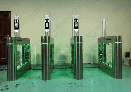 High-Security Biometric Facial Recognition Automatic Speed Gate Turnstile for Restricted Zones – Advanced Pedestrian Access Control System