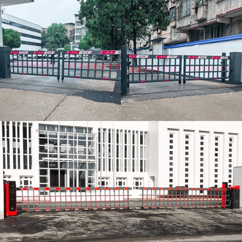 Ultra-Wide 12-Meter Boom Barrier Gate System with Fully Automated Ticketless Payment Integration - Smart Parking Access Control Solution